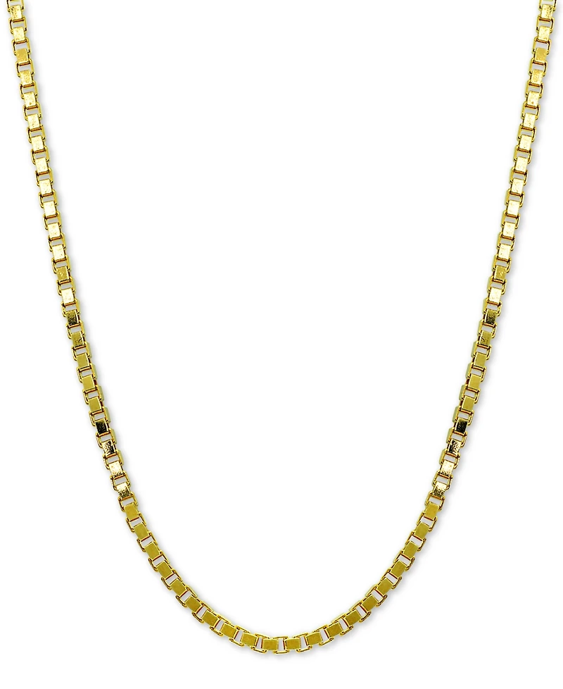 Giani Bernini Box Link 20" Chain Necklace in 18k Gold-Plated Sterling Silver, Created for Macy's