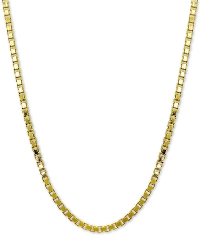 Giani Bernini Box Link 20" Chain Necklace in 18k Gold-Plated Sterling Silver, Created for Macy's