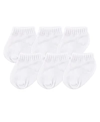 Luvable Friends Baby Boys Unisex Six Pair Ultra-Low Footies