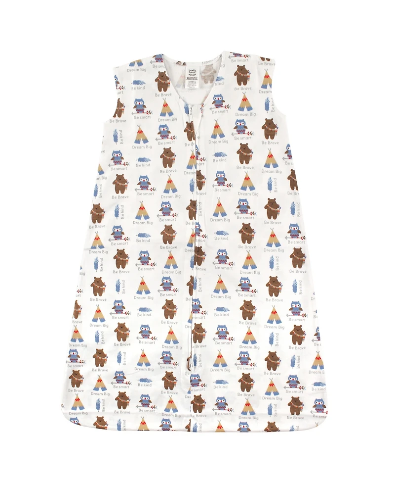 Luvable Friends Baby Boys Unisex Sleeveless Jersey Cotton Sleep Sack & Multi-Use Blanket