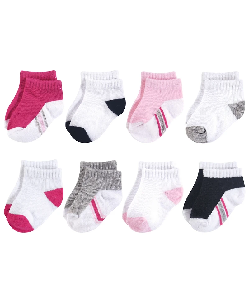 Hudson Baby Baby Girls Hudson 8Pk No Show Socks