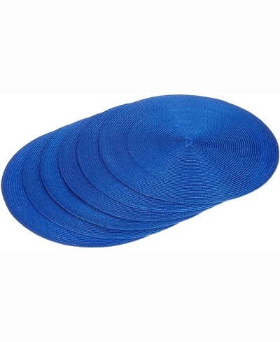 Round Polypropylene Woven Placemat, Set of 6