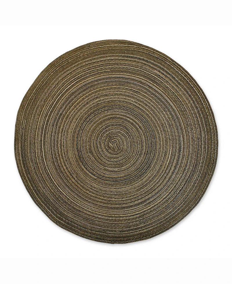 Design Imports Variegated Round Polypropylene Woven Placemat