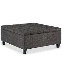 Harrison Traditional Square Coffee Table Storage Ottoman