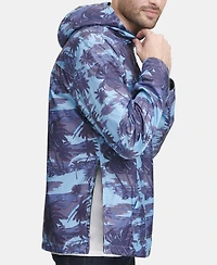 Levi's Men's Water-Resistant Palm-Print 1/2-Zip Jacket
