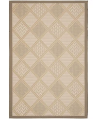 Safavieh Courtyard CY7570 Beige and Dark Beige 5'3" x 7'7" Outdoor Area Rug