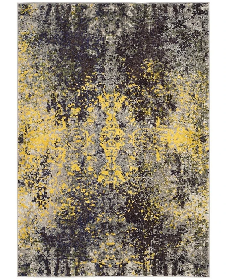 Safavieh Monaco MNC223 Gray and Multi 5'1" x 7'7" Area Rug