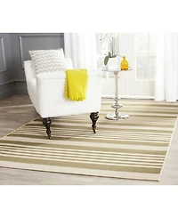 Safavieh Courtyard CY6062 Green and Beige 5'3" x 7'7" Sisal Weave Outdoor Area Rug