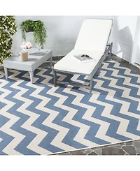 Safavieh Courtyard CY6244 Blue and Beige 8' x 11' Sisal Weave Outdoor Area Rug