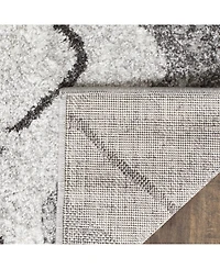 Safavieh Adirondack 121 Silver and Charcoal 5'1" x 7'6" Area Rug