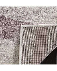 Safavieh Adirondack 125 Cream and Purple 5'1" x 7'6" Area Rug
