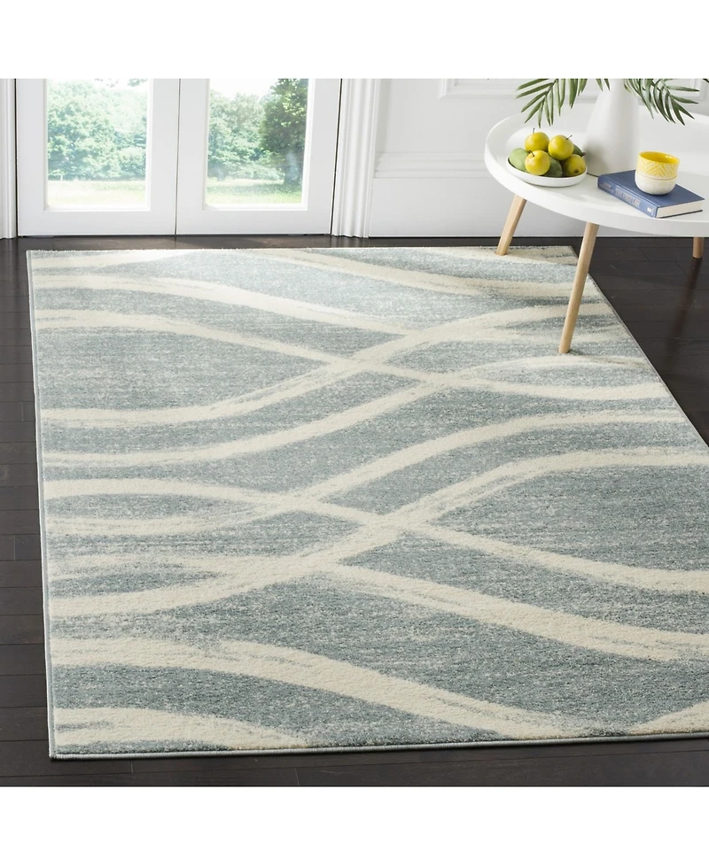 Safavieh Adirondack 125 Cream and Slate 5'1" x 7'6" Area Rug
