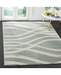 Safavieh Adirondack 125 Cream and Slate 5'1" x 7'6" Area Rug