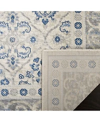 Safavieh Brentwood BNT870 Light Gray and Blue 5'3" x 7'6" Area Rug