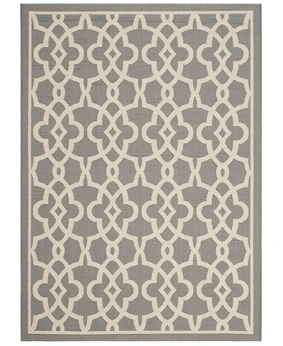Safavieh Courtyard CY6071 Gray and Beige 5'3" x 7'7" Outdoor Area Rug