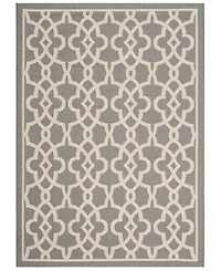Safavieh Courtyard CY6071 Gray and Beige 5'3" x 7'7" Outdoor Area Rug