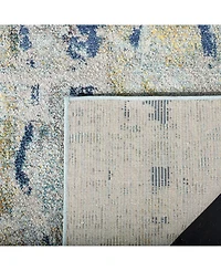 Safavieh Monaco MNC259 Blue and Gray 5'1" x 7'7" Area Rug