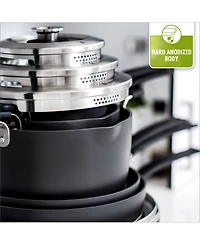 GreenPan Levels 11-Pc. Stackable Ceramic Nonstick Cookware Set