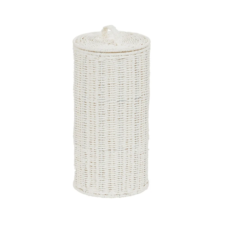 Household Essentials Paper Rope Wicker Toilet Paper Roll Holder