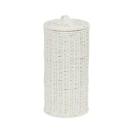 Household Essentials Paper Rope Wicker Toilet Paper Roll Holder