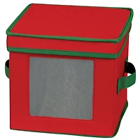 Household Essentials China Plate Storage Box, Windowed Panel