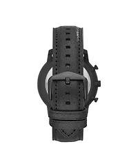 Fossil Men's Neutra Chronograph Black Leather Strap Watch 44mm