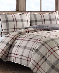 Closeout! Eddie Bauer Portage Bay Cotton Reversible 3 Piece Comforter Set, King