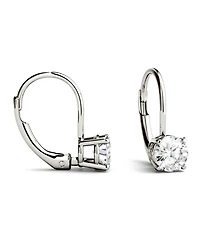 Moissanite Leverback Earrings (1 ct. t.w. Diamond Equivalent) 14k white or yellow gold
