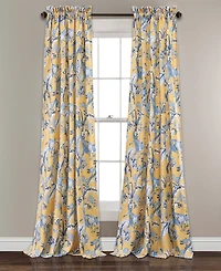 Dolores 52" x 84" Botanical Print Curtain Set