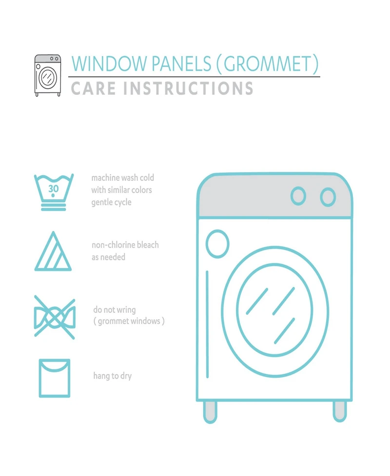 Floral Paisley 52" x 95" Curtain Set