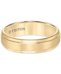 Satin Comfort-Fit Band Rose or Yellow Tungsten Carbide (6mm)