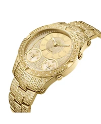 Jbw Men's Jet Setter Iii Diamond (1 ct.t.w.) 18k Gold Plated Stainless Steel Watch