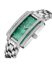 Jbw Women's Mink Diamond (1/8 ct.t.w.) Stainless Steel Watch