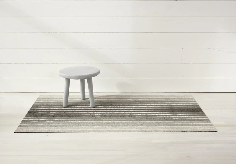 Chilewich Block Stripe Shag Doormat - 18" x 28"