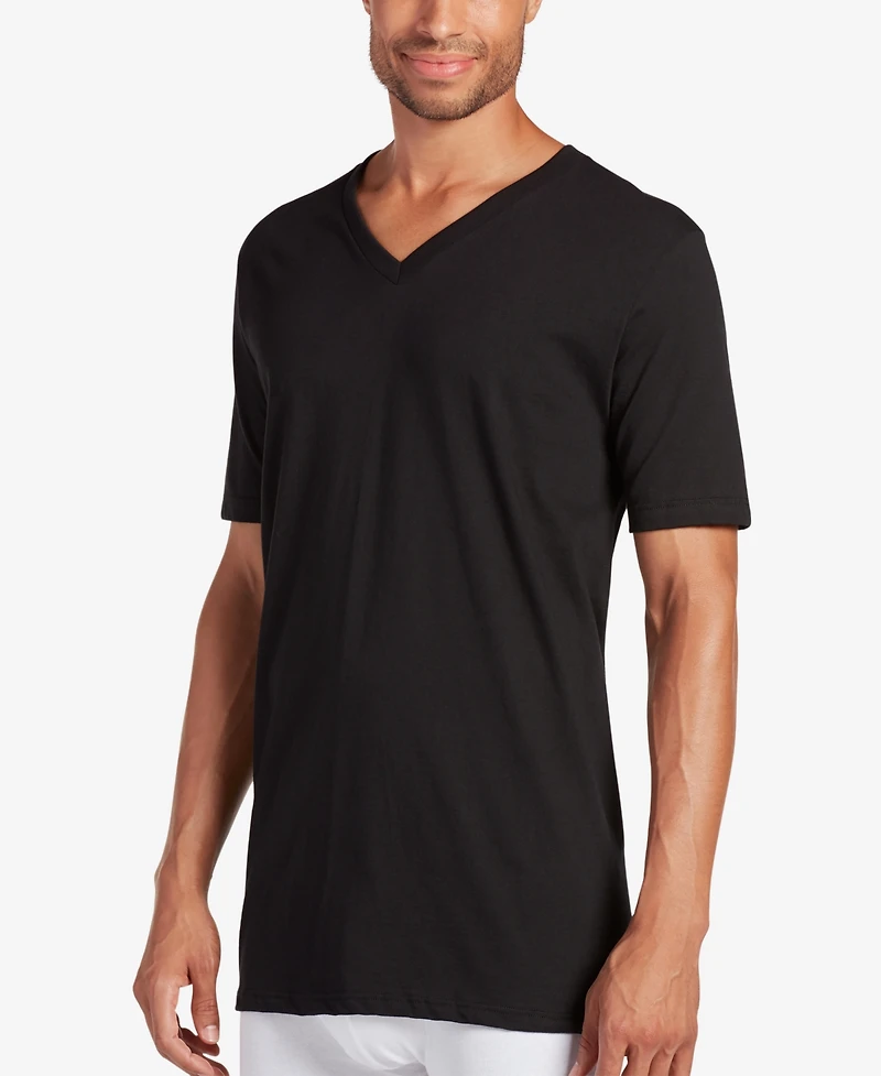 Jockey Men's Big & Tall Classic Tagless V-Neck Undershirt 2-pack