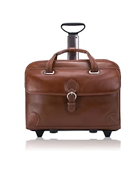McKlein Siamod Carugetto Patented Detachable -Wheeled Laptop Briefcase