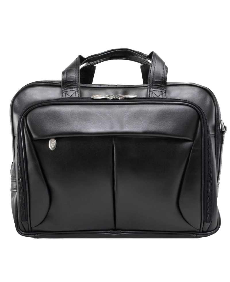 Mcklein Pearson Expandable Double Compartment Laptop Briefcase