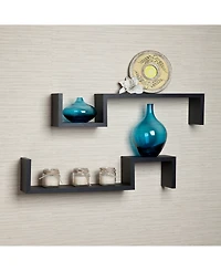 Danya B. "S" Wall Mount Shelves - Set of 2