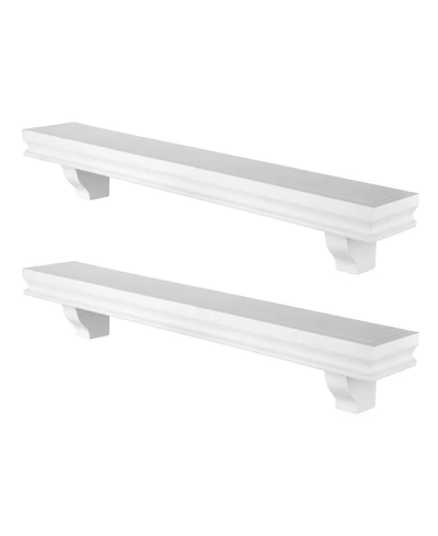 Danya B. 24" Floating Wall Decor Display Ledge Shelves - Set of 2
