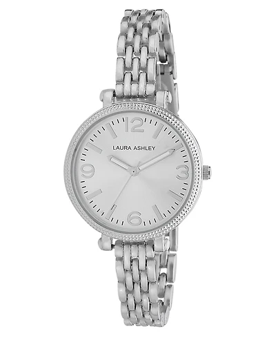 Laura Ashley Ladies' Silvertone Link Bracelet Watch