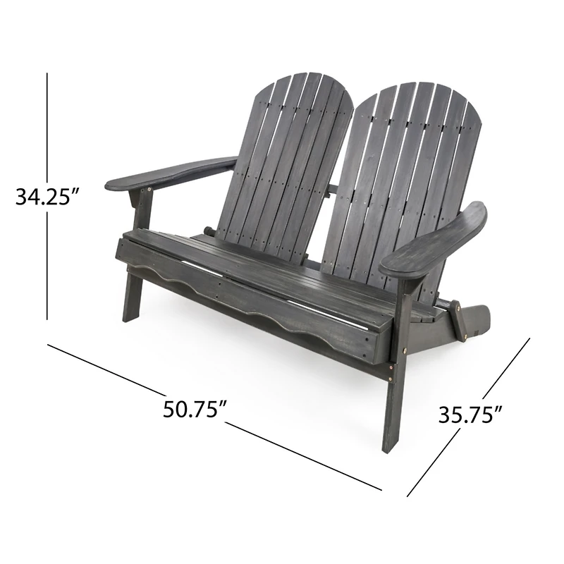 Malibu Outdoor Adirondack Loveseat
