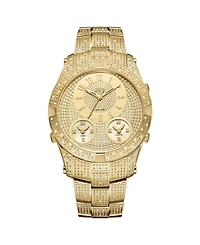 Jbw Men's Jet Setter Iii Diamond (1 ct.t.w.) 18k Gold Plated Stainless Steel Watch