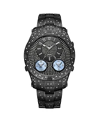 Jbw Men's Jet Setter Iii Diamond (1 ct.t.w.) Black Ion-Plated Stainless Steel Watch