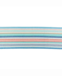 Seashore Stripe Fringed Table Runner 13" X 72"