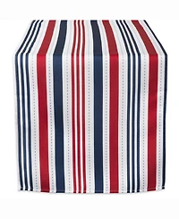 Patriotic Stripe Outdoor Table Runner 14" X 108"