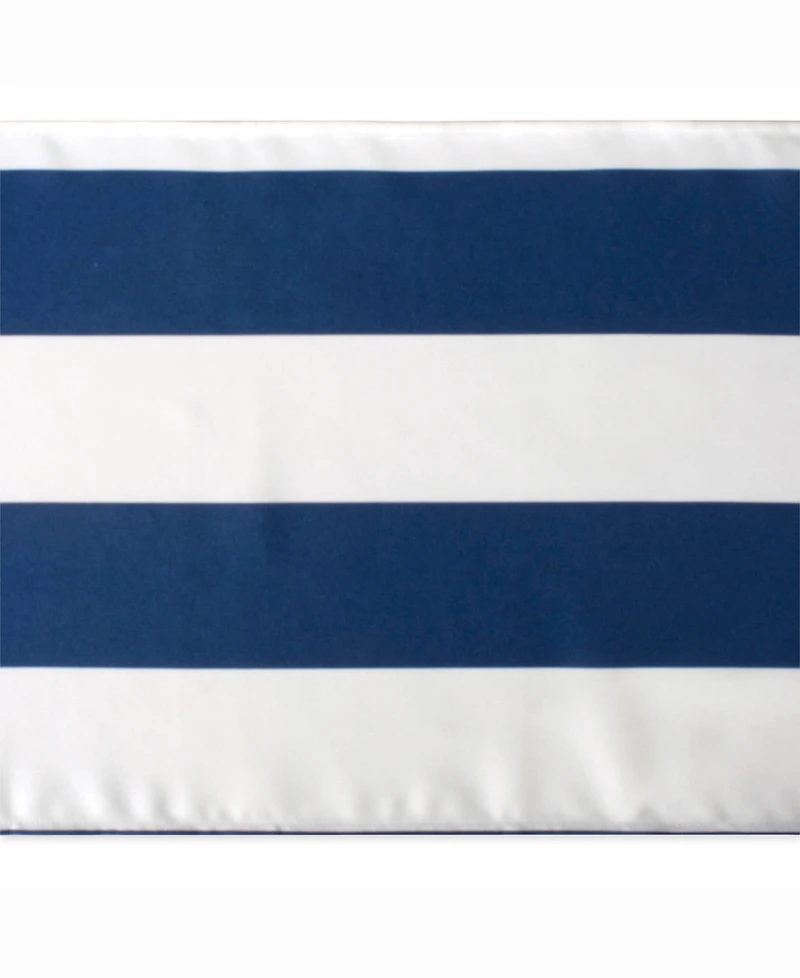 Nautical Blue Cabana Stripe Outdoor Table Runner 14" X 72"