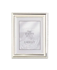 Lawrence Frames Metal Picture Frame Silver-Plate with Delicate Beading - 4" x 5"
