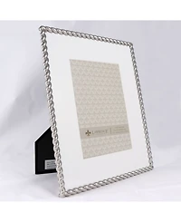 Lawrence Frames 710080 Silver Metal Rope 8x10 Matted For Picture Frame - 5" x 7"