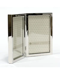 Lawrence Frames Hinged Double Silver Standard Metal Picture Frame