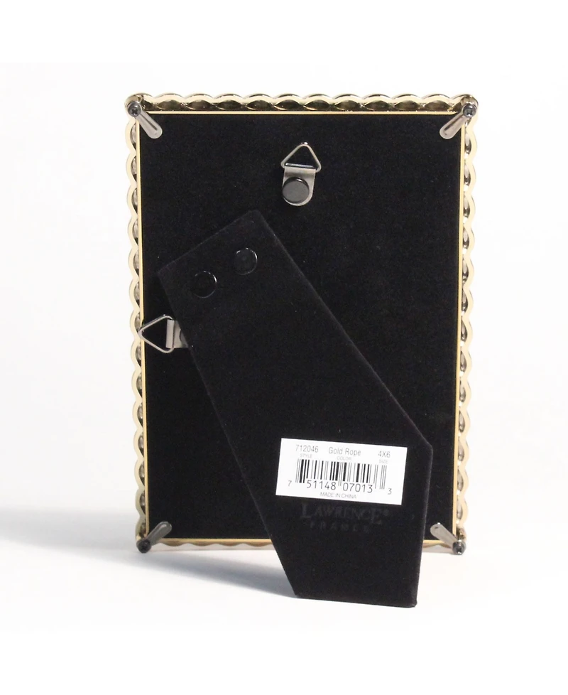 Lawrence Frames Golden Rope Picture Frame - 4" x 6"
